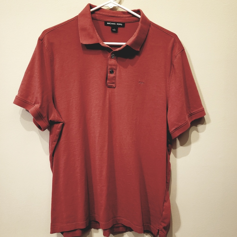 Men's red Michael Kors Polo size L